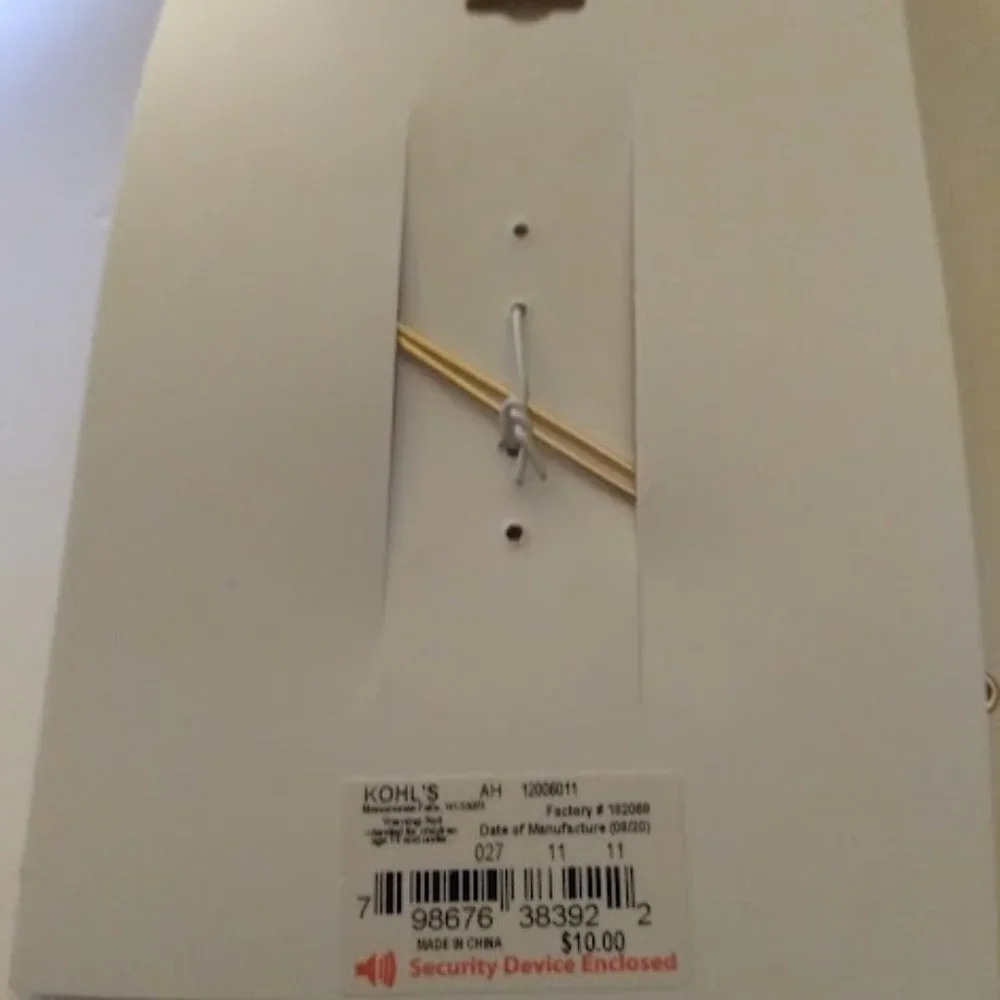 KOHL'S Gold Smooth & Rope Textured Large Hair Barrette**NEW! - Picture 2 of 2